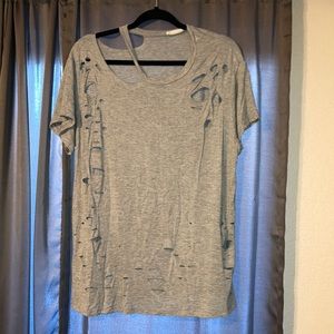 Distressed Oversized T shirt